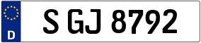 Trailer License Plate